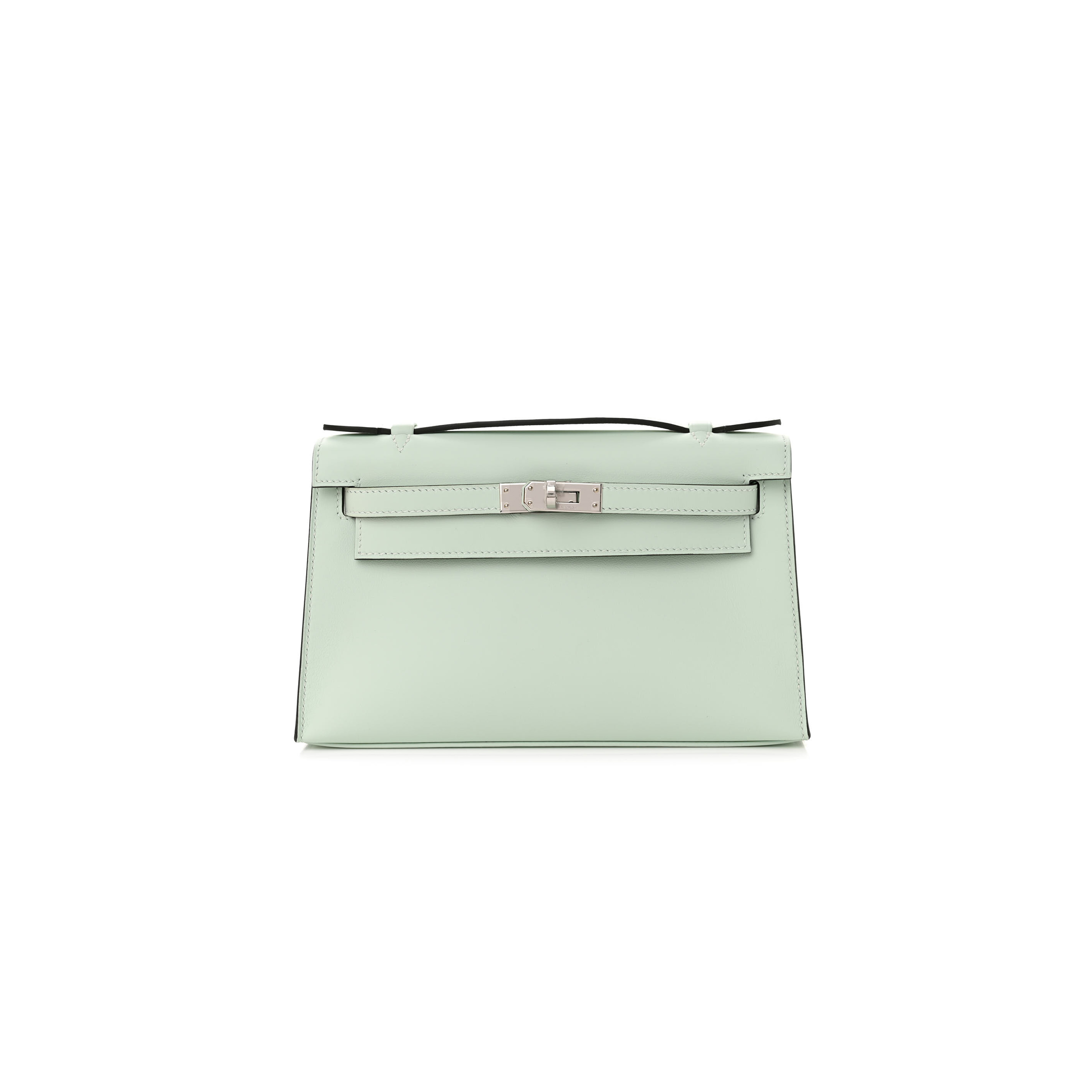 HERMES MASTER SWIFT KELLY POCHETTE CLUTCH VERT PEPPERMINT (22*14*7cm) 